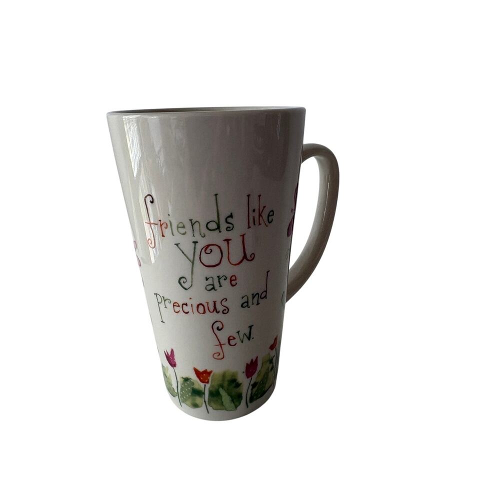 Natural Life Friends Like You Are Precious & Few Ceramic Mug Olika Floral 5.25” - Picture 3 of 7